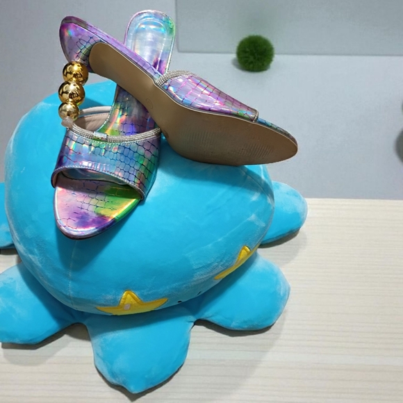 Holographic Slide Sandals - Picture 3 of 4